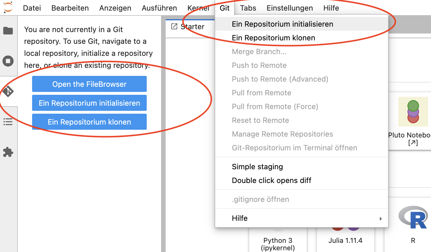 Git-Repositorium klonen