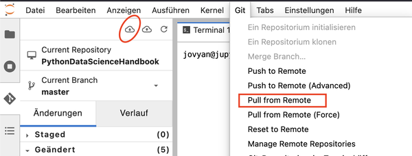 Aktualisierung des lokalen Repositoriums Aktualisierung des lokalen Repositoriums
